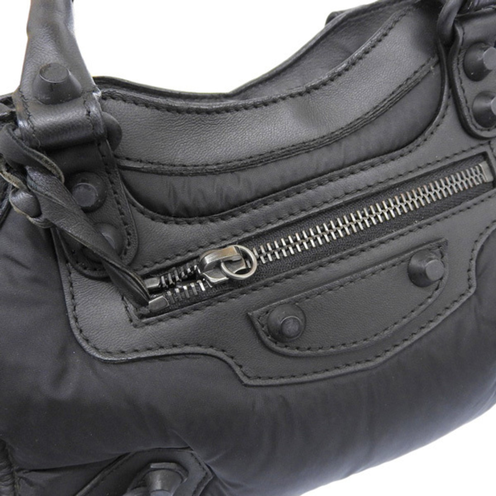 Balenciaga Nylon Leather Mini City 2way Hand Bag Black - Picture 7 of 9